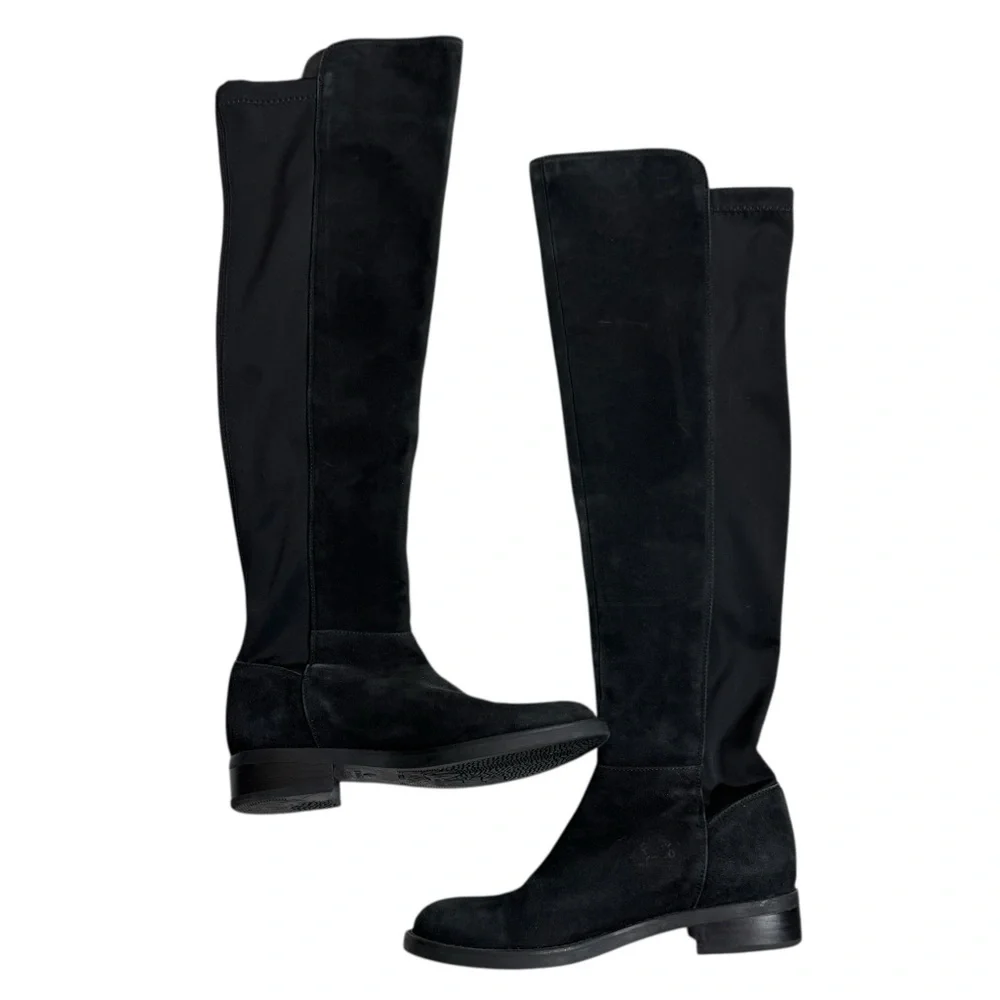 Blondo Sierra Suede Leather Black Over the Knee Waterproof Women's Boots Size 6‎